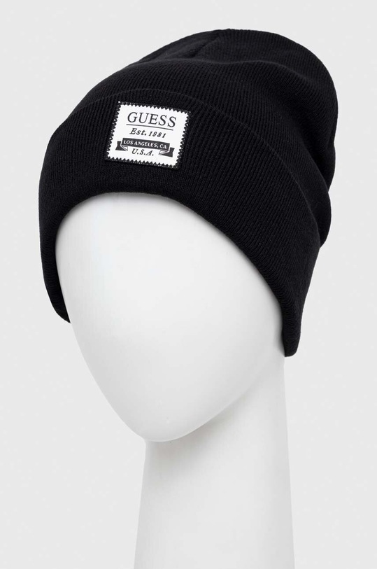 Guess czapka z domieszką wełny M3YZ09.Z2SD1 czarny AW23