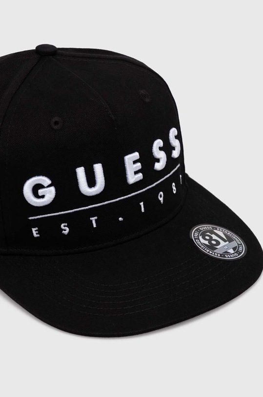 Akcesoria Guess czapka z daszkiem bawełniana AM9292.COT01 czarny