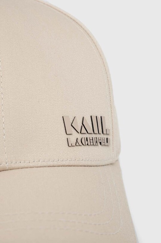 Akcesoria Karl Lagerfeld czapka z daszkiem 533123.805612 beżowy