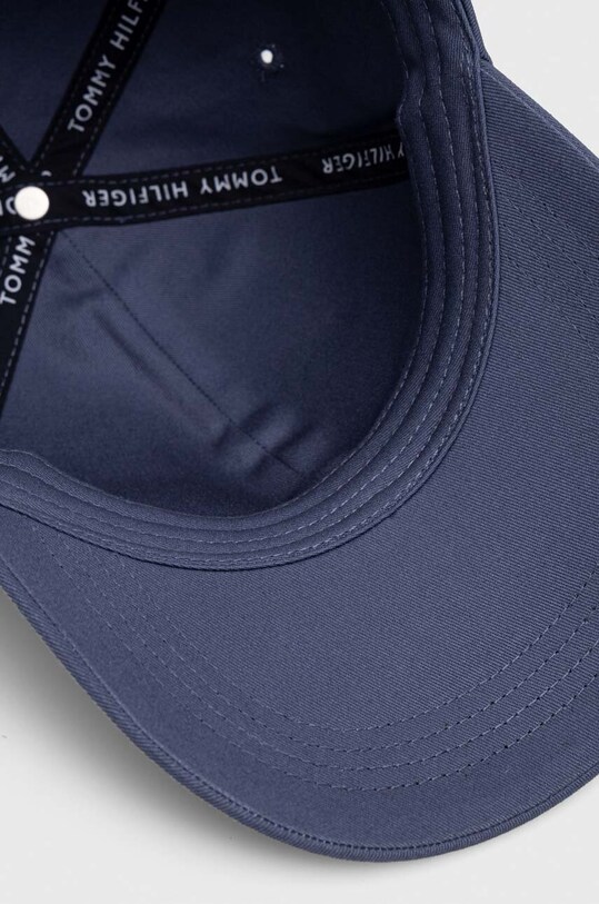 Tommy Hilfiger czapka z daszkiem bawełniana niebieski AM0AM11244