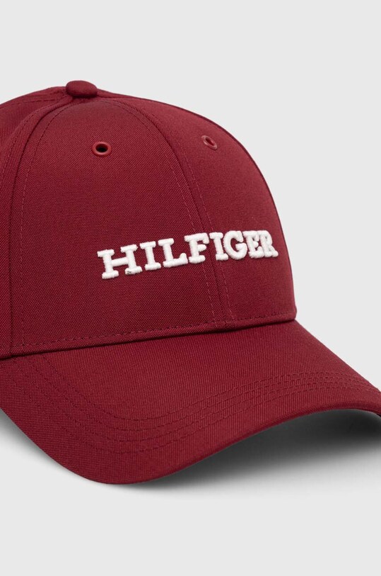 Šiltovka Tommy Hilfiger AM0AM11250 burgundské AW23