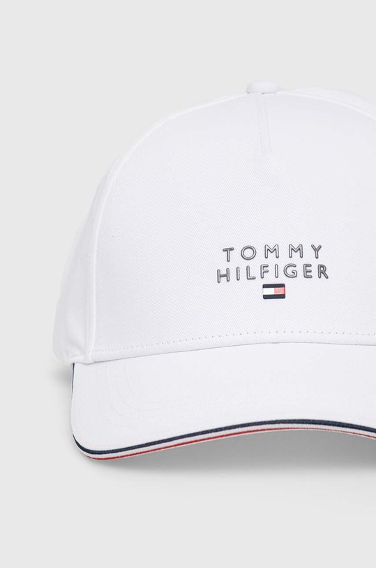 Бавовняна бейсболка Tommy Hilfiger AM0AM11447 білий AW23