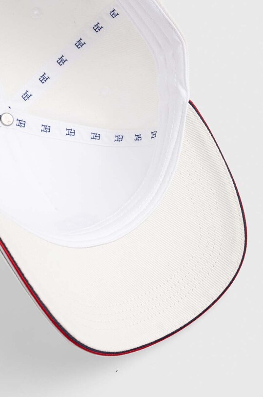 Tommy Hilfiger czapka z daszkiem bawełniana biały AM0AM11514