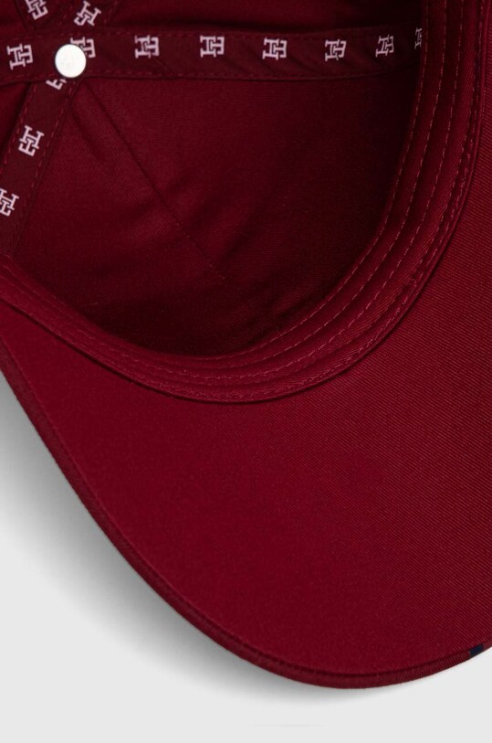 Tommy Hilfiger pamut baseball sapka burgundia AM0AM11758