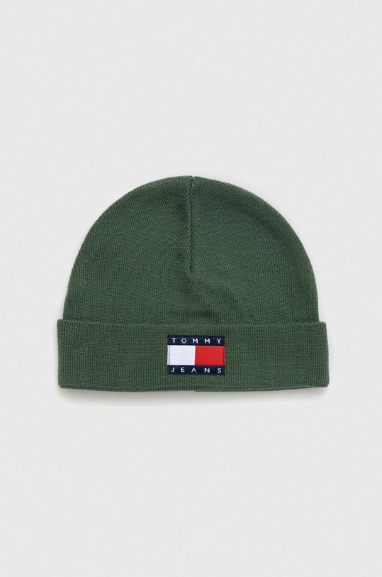 Tommy Jeans czapka aplikacja zielony AM0AM11747