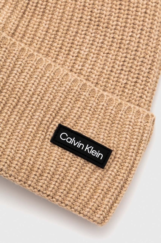 Аксесоари Шапка с вълна Calvin Klein K50K510657 бежов