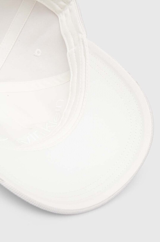 Calvin Klein czapka z daszkiem bawełniana biały K50K510661