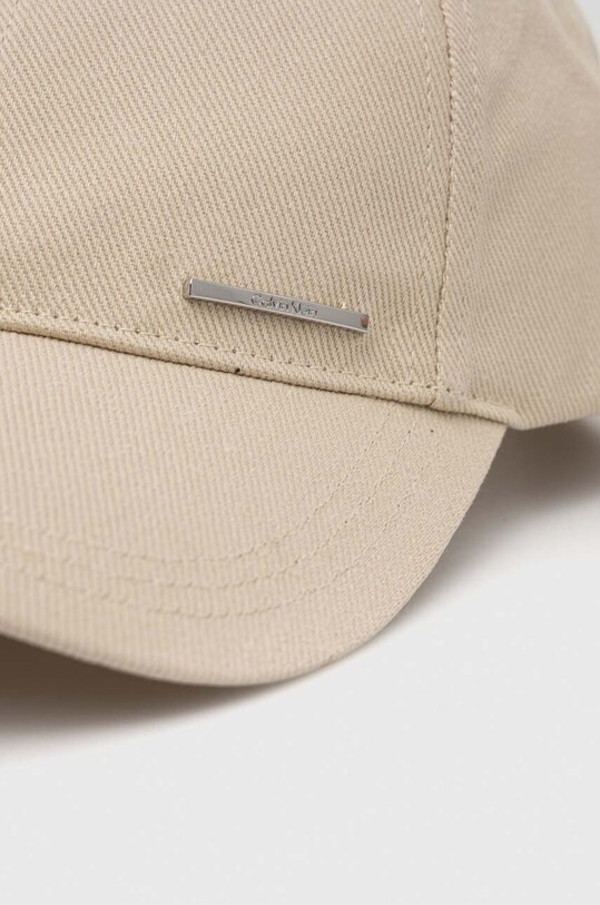 Calvin Klein czapka z daszkiem K50K510661 beżowy SS24