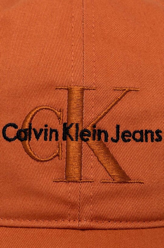 Хлопковая кепка Calvin Klein Jeans K50K510061 оранжевый SS24