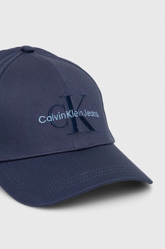 Bavlněná baseballová čepice Calvin Klein Jeans K50K510061 modrá SS24