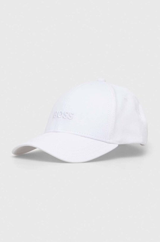 BOSS șapcă de baseball din bumbac bumbac alb 50495121