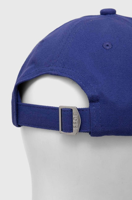Akcesoria BOSS czapka z daszkiem bawełniana 50495121 fioletowy