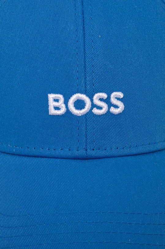 BOSS czapka z daszkiem bawełniana Zed 50495121 niebieski AA00