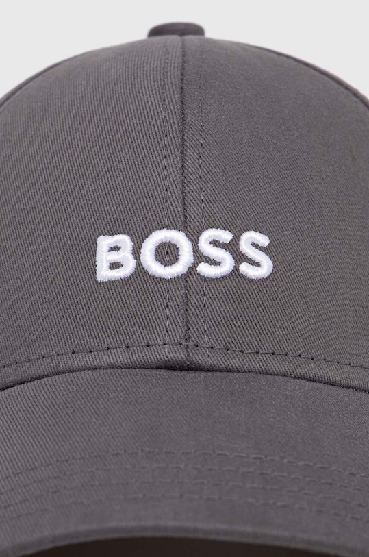 BOSS șapcă de baseball din bumbac Zed 50495121 gri AA00