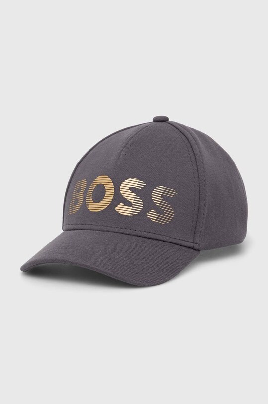 Boss Green sapca BOSS GREEN culoarea gri, cu imprimeu | ANSWEAR.ro