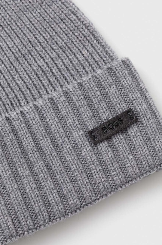 Akcesoria BOSS czapka wełniana Fati 50495306 szary