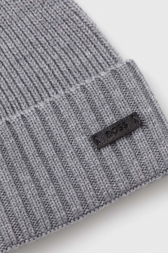 Akcesoria BOSS czapka wełniana Fati 50495306 szary