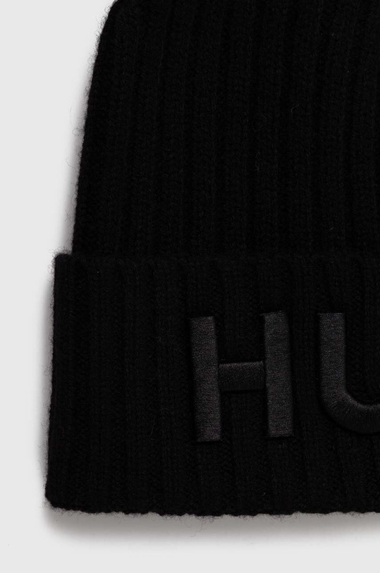 HUGO czapka wełniana 50495778 czarny AW23