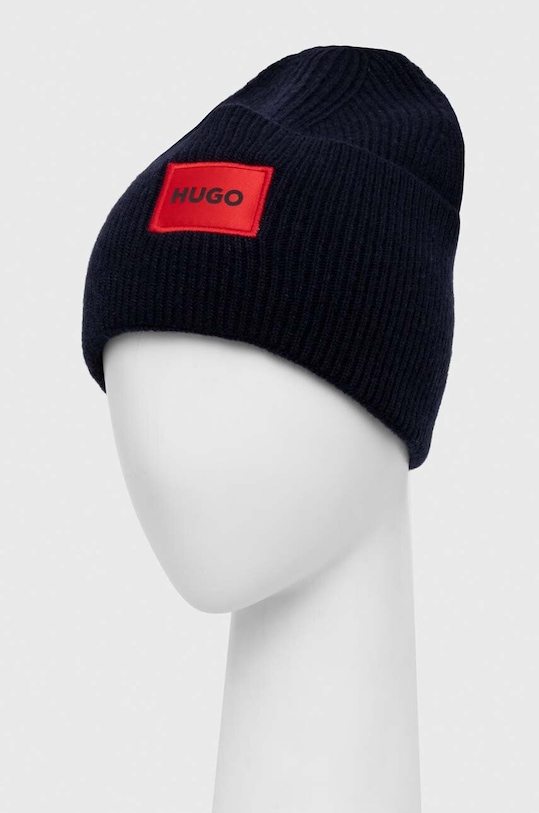 HUGO czapka wełniana 50496011 granatowy AW25