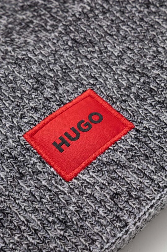 Akcesoria HUGO czapka wełniana 50496011 szary