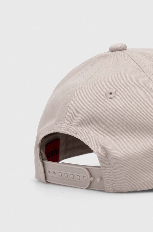 Akcesoria HUGO czapka z daszkiem bawełniana 50496033 szary