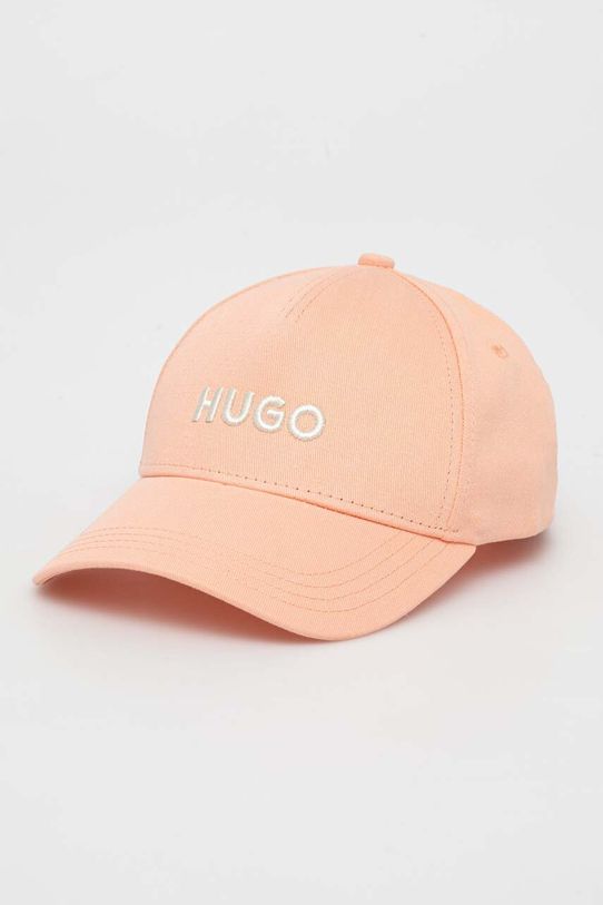 Pamučna kapa sa šiltom HUGO pamuk narančasta 50496033