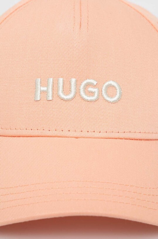 Хлопковая кепка HUGO 50496033 оранжевый SS24