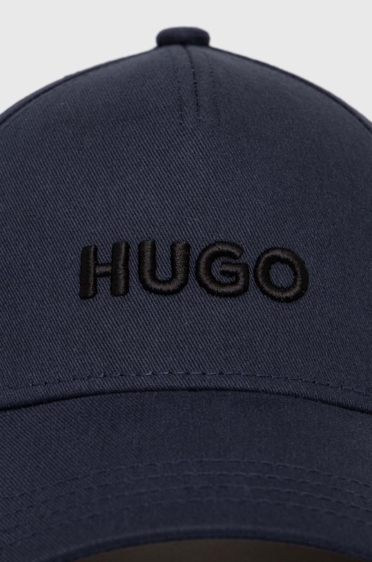 HUGO czapka z daszkiem bawełniana 50496033 granatowy SS24