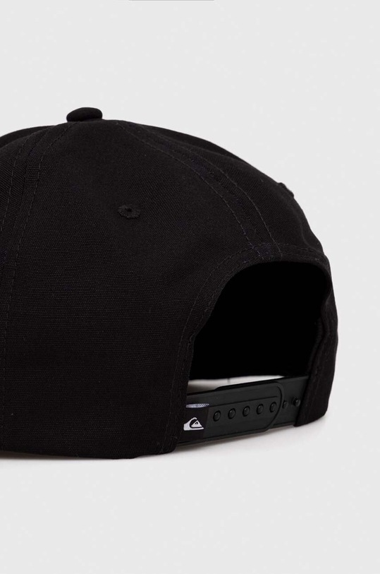 Quiksilver czapka z daszkiem bawełniana AQYHA05322 czarny AW23