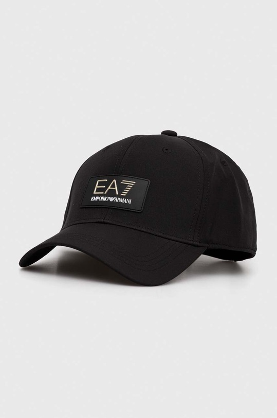EA7 Emporio Armani czapka z daszkiem aplikacja czarny 270218.3F102