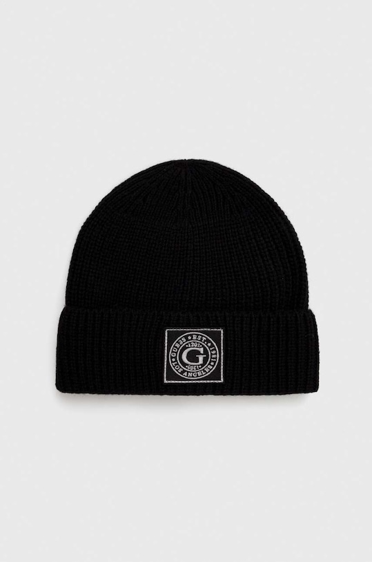 Guess czapka wełniana wełna czarny M3BZ11.Z2W00