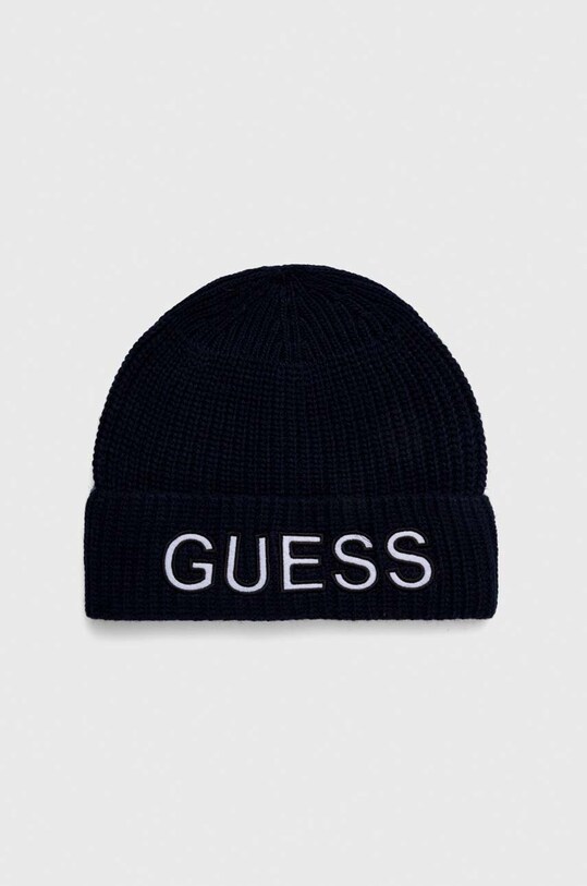 Guess caciula din amestec de lana imprimeu bleumarin M3BZ18.Z39B0