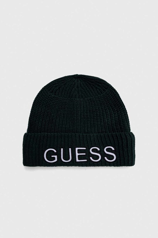 Guess caciula din amestec de lana imprimeu verde M3BZ18.Z39B0