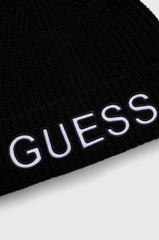 Αξεσουάρ Σκουφί από μείγμα μαλλιού Guess M3BZ18.Z39B0 μαύρο