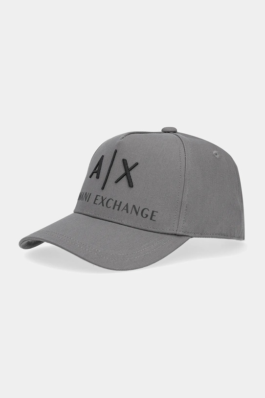 Armani Exchange czapka z daszkiem aplikacja brązowy 954039.CC513