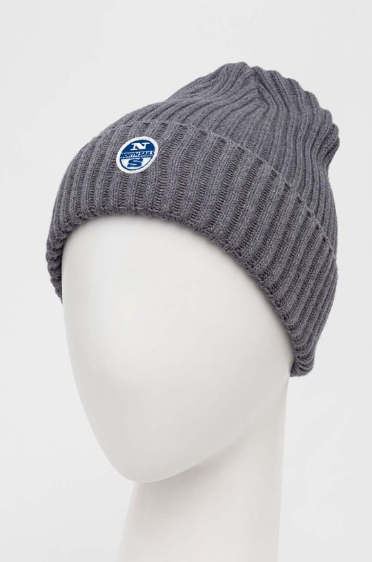 North Sails caciula din amestec de lana 623227 gri AW23