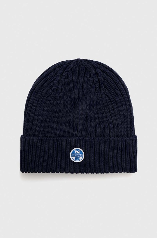 North Sails caciula din amestec de lana imprimeu bleumarin 623231