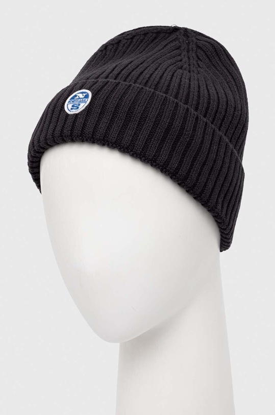North Sails caciula din amestec de lana 623231 negru AW23