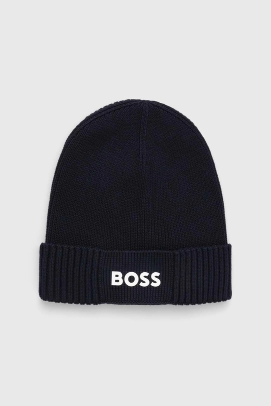 Boss Green caciula din amestec de lana BOSS GREEN print bleumarin 50499423