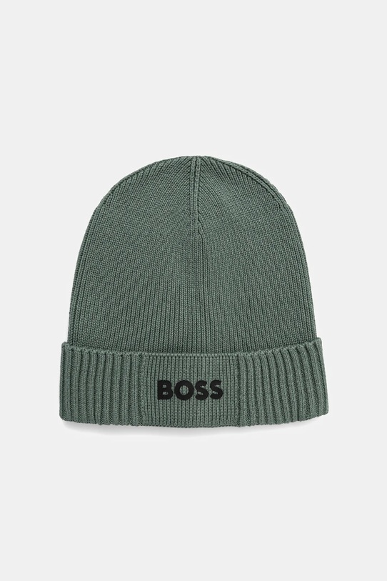 BOSS Green căciulă de lână BOSS GREEN print verde 50499423