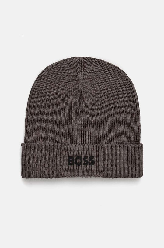 Шапка с примесью шерсти Boss Green BOSS GREEN с добавлением шерсти серый 50499423