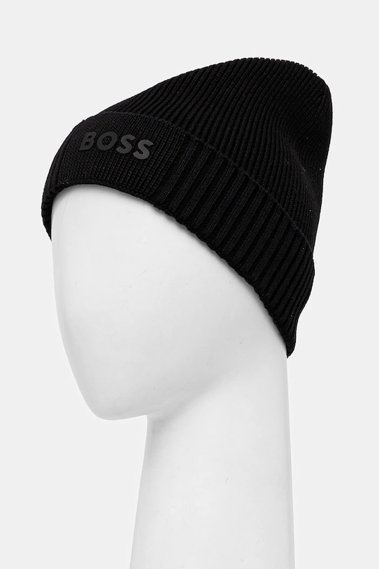 Boss Green caciula din amestec de lana BOSS GREEN 50499423 negru AW24