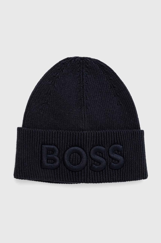 Kapa s dodatkom vune Boss Orange BOSS ORANGE natpis mornarsko plava 50497967