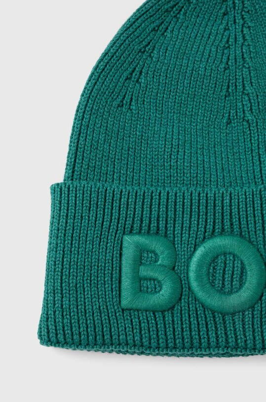 Шапка з домішкою вовни Boss Orange BOSS ORANGE 50497967 зелений AW23