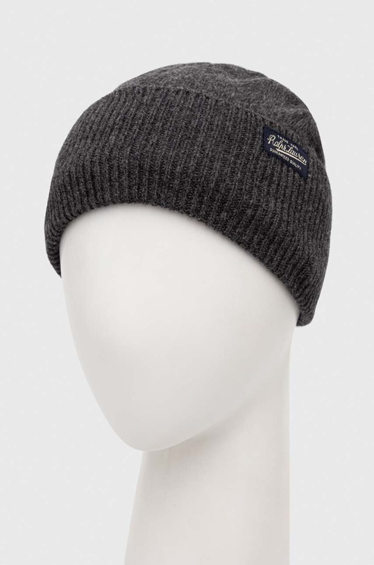 Polo Ralph Lauren caciula de lana 449923743 gri AW23