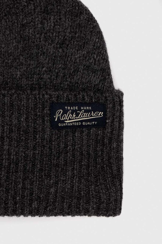 Akcesoria Polo Ralph Lauren czapka wełniana 449923743 szary