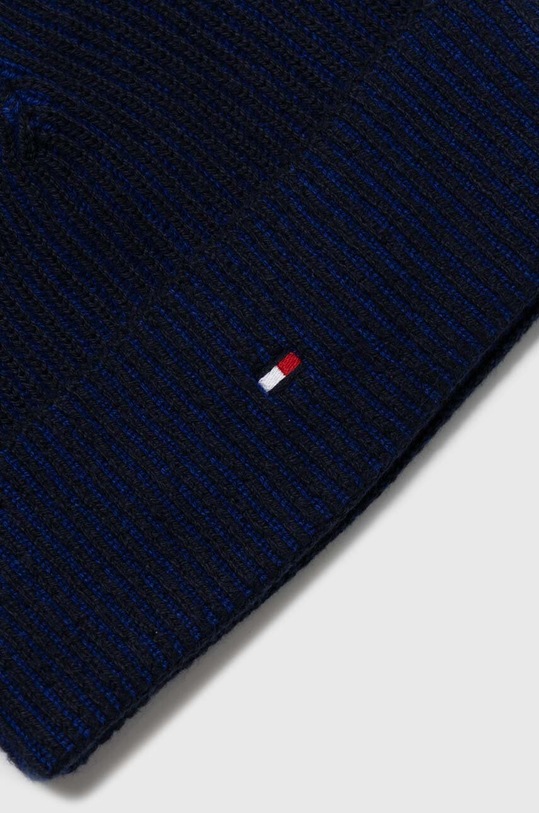 Tommy Hilfiger czapka i szalik z domieszką kaszmiru AM0AM11624 granatowy