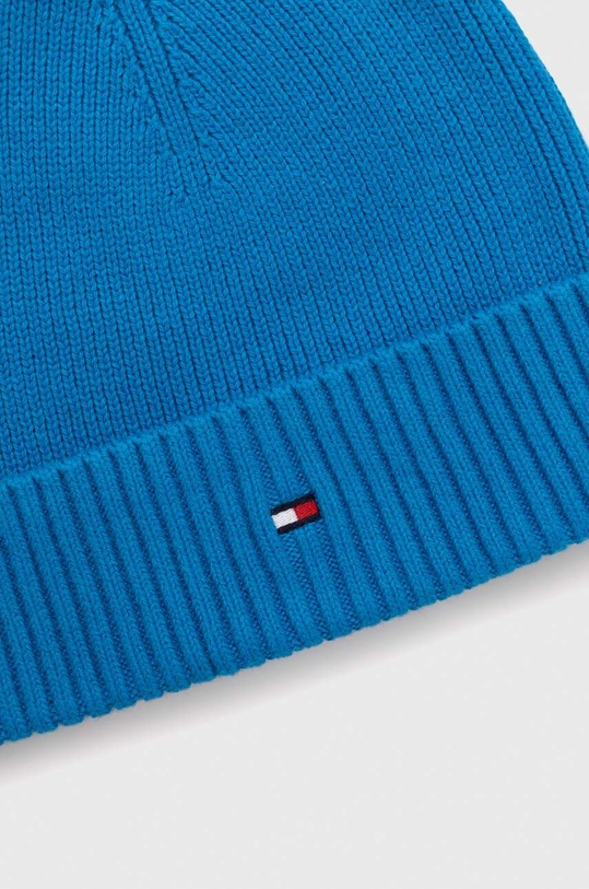 Akcesoria Tommy Hilfiger czapka z domieszką kaszmiru AM0AM10337 niebieski