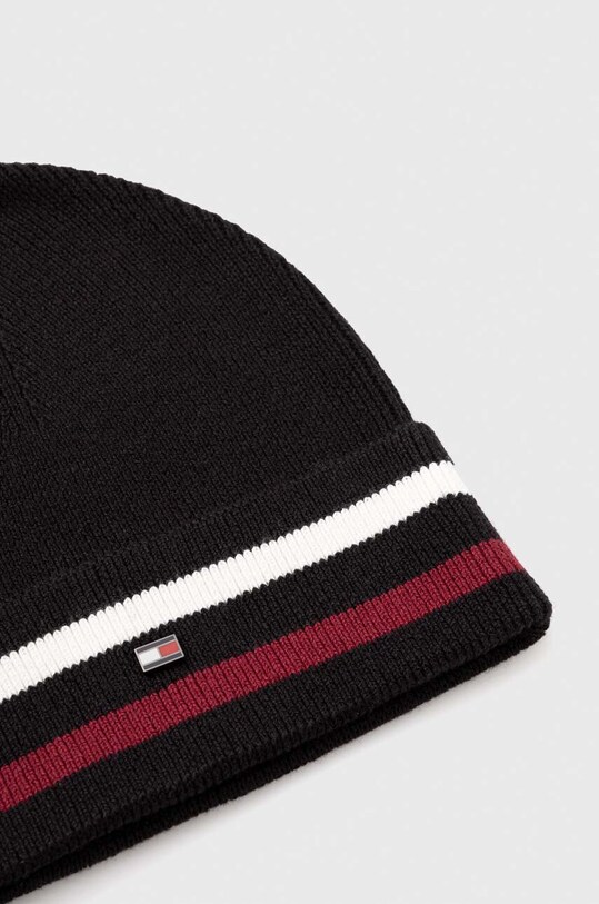 Doplnky Čiapka s prímesou vlny Tommy Hilfiger AM0AM11497 čierna