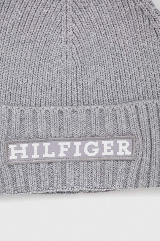 Akcesoria Tommy Hilfiger czapka z domieszką wełny AM0AM11737 szary